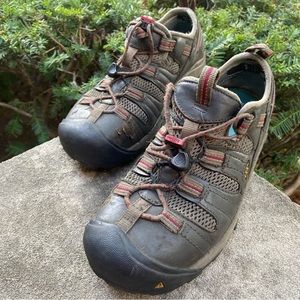 KEEN ESD Leather Steel Toe Safety Work Shoes Sz 8